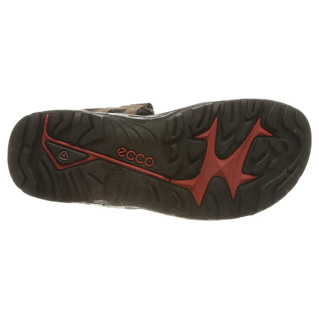 Ecco Offroad Sandales décontractées pour hommes en cuir nubuck huilé chaussures Ecco