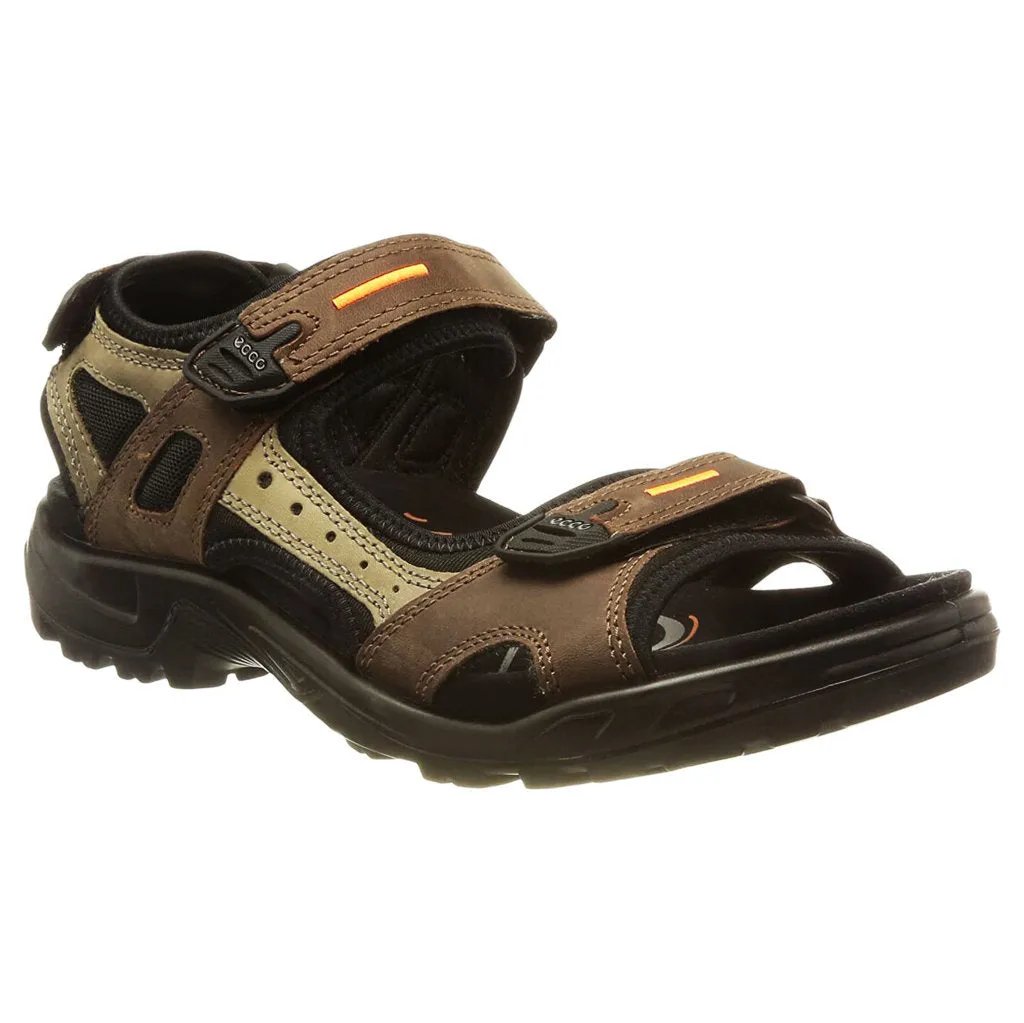 Ecco Offroad Sandales décontractées pour hommes en cuir nubuck huilé chaussures Ecco