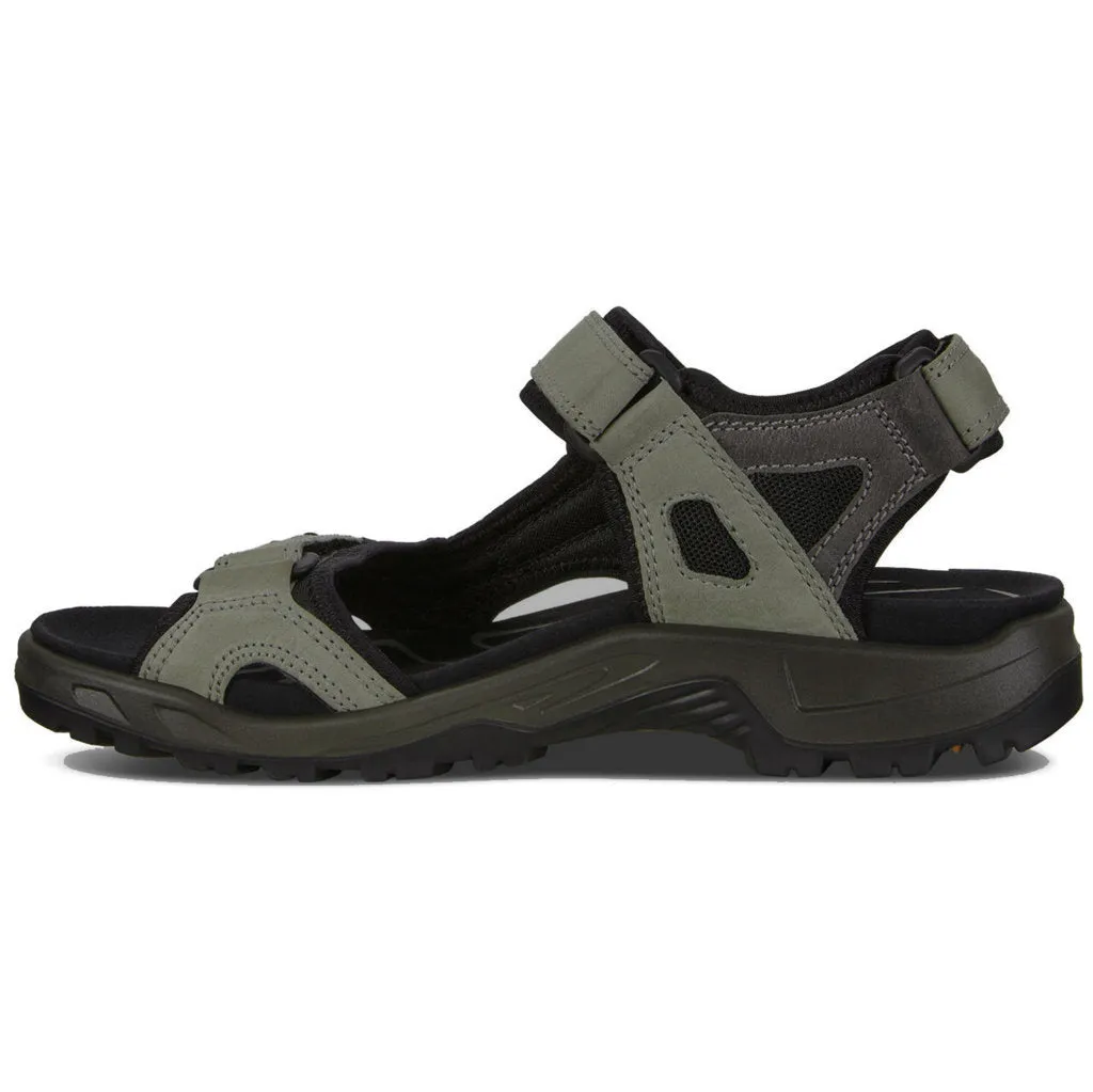 Ecco Offroad Sandales décontractées pour hommes en cuir nubuck huilé chaussures Ecco