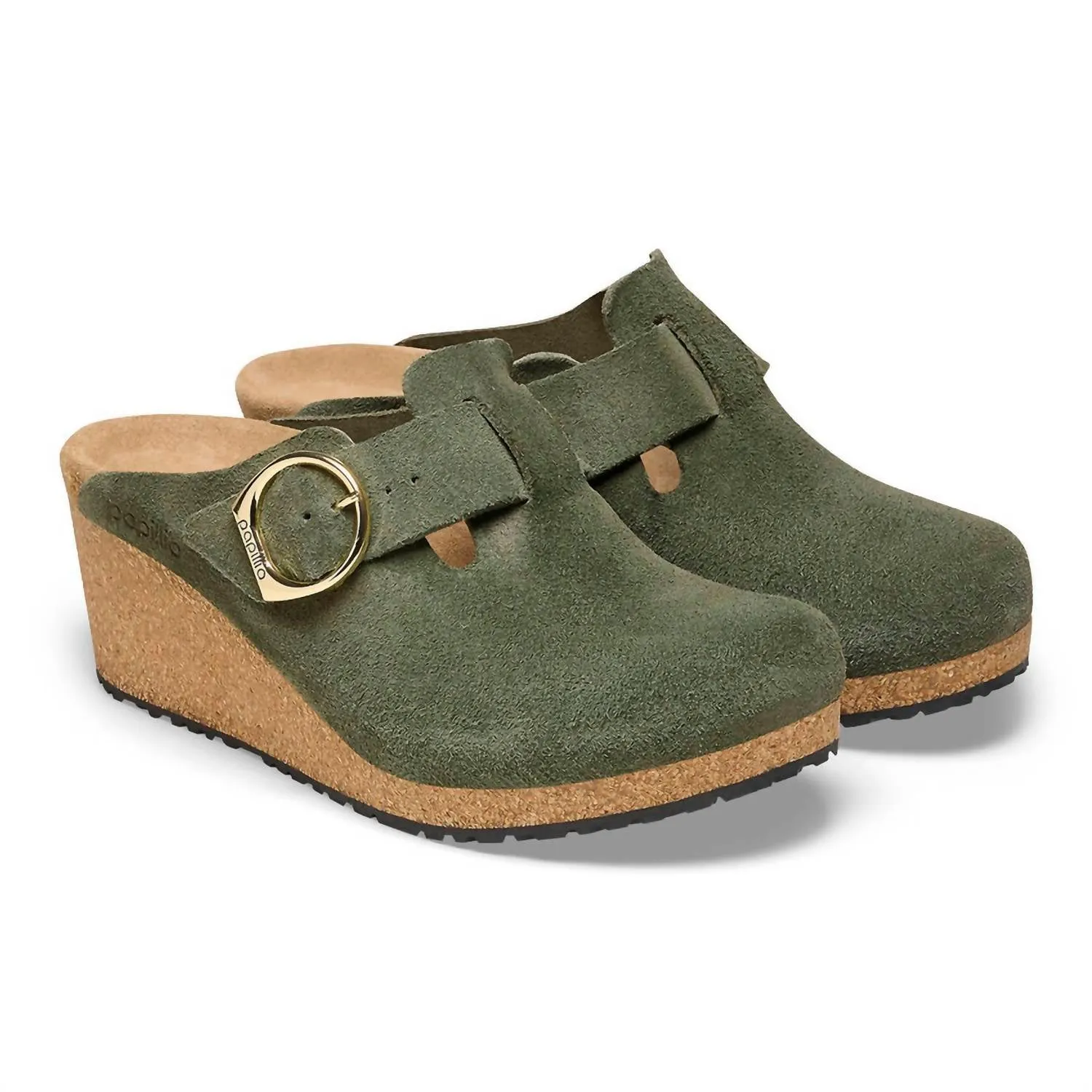 Fanny Ring Boucle à Wedge En Suédine Thyme Par Papillio