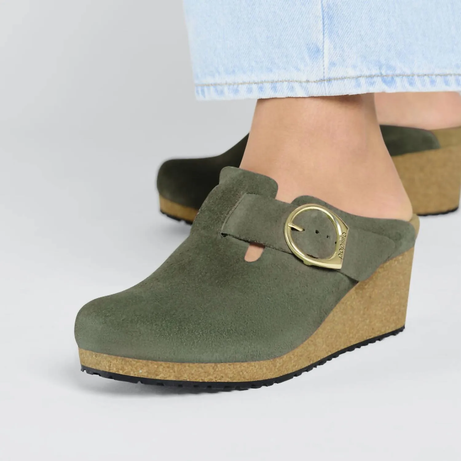 Fanny Ring Boucle à Wedge En Suédine Thyme Par Papillio
