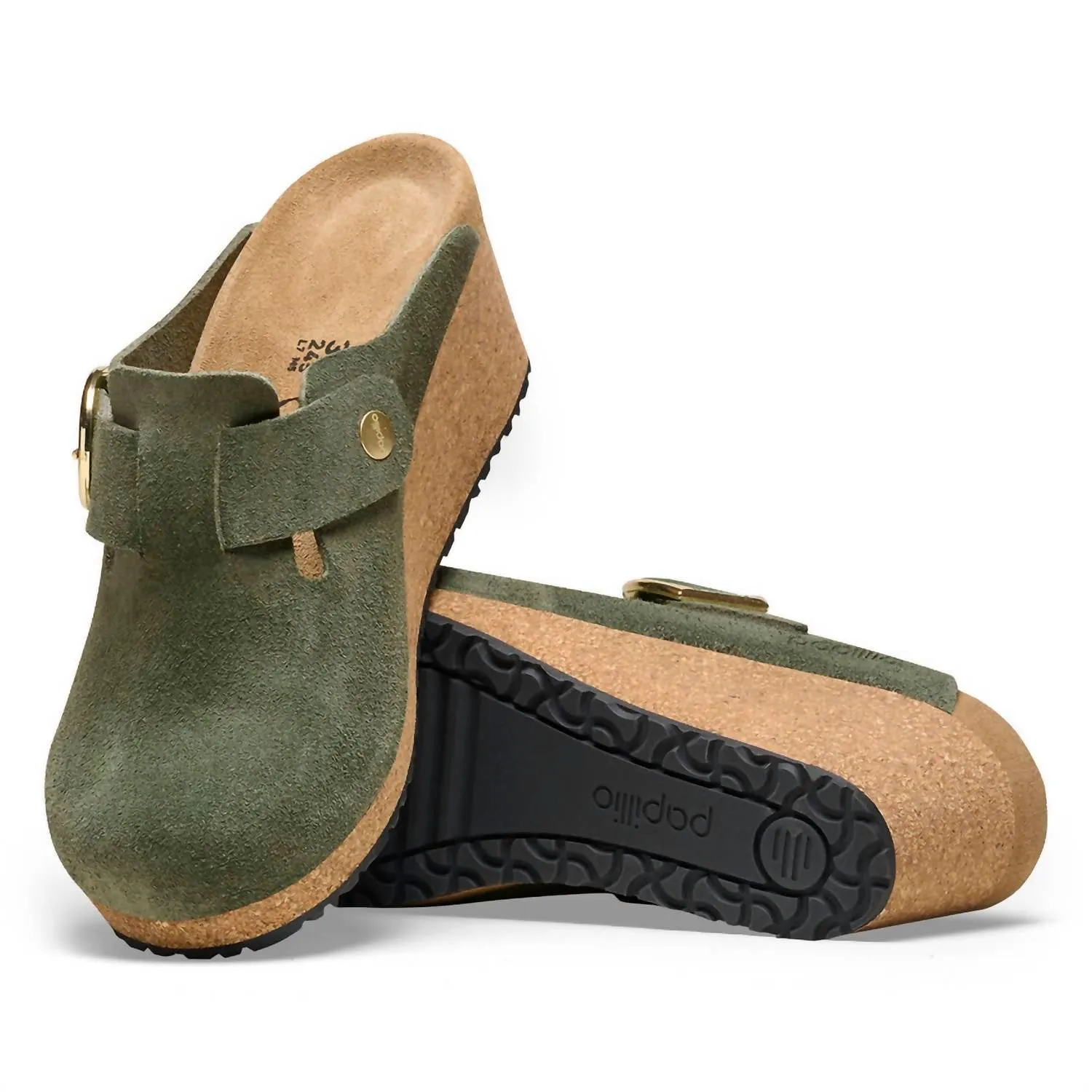 Fanny Ring Boucle à Wedge En Suédine Thyme Par Papillio
