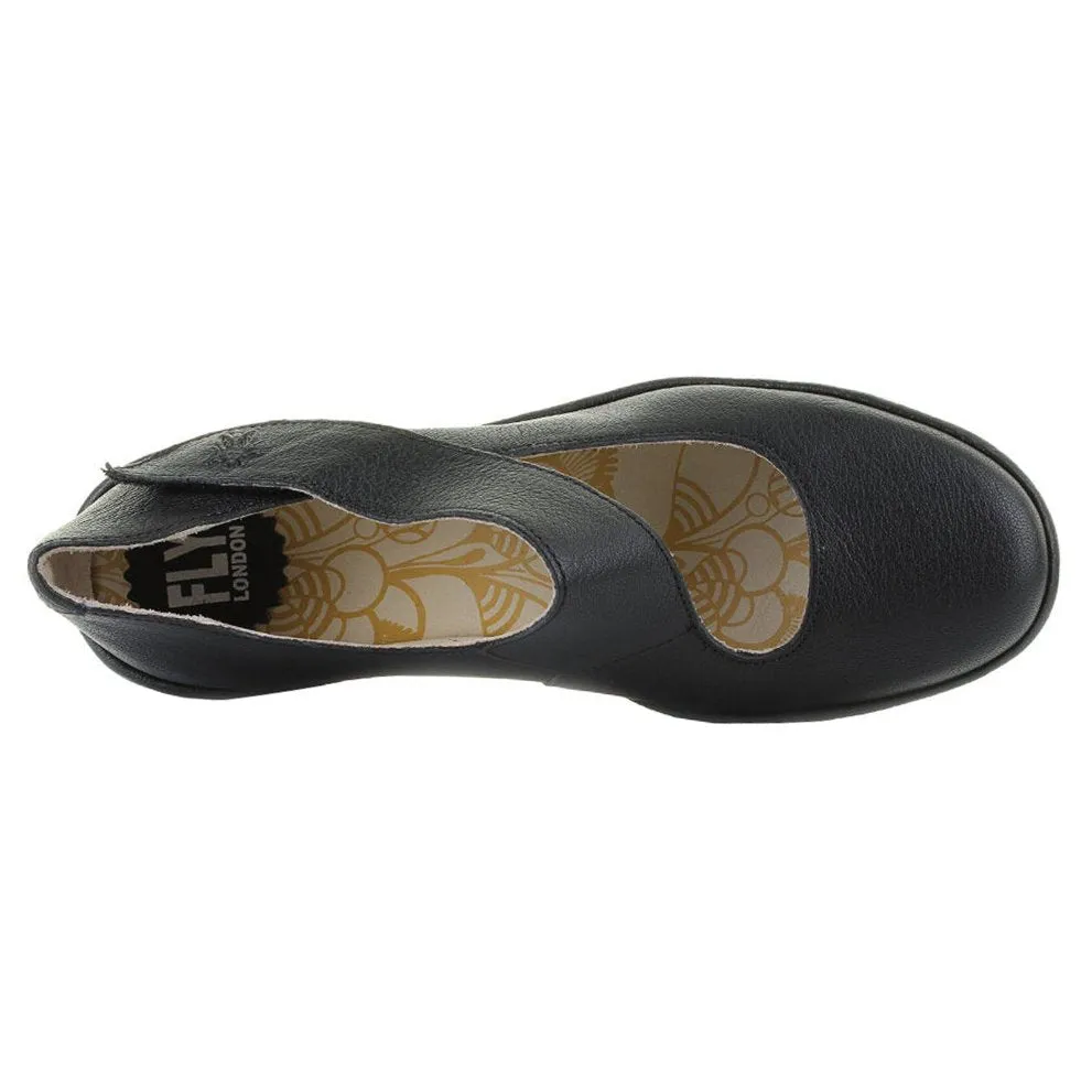 Fly London Yasi682Fly Escarpins Femme à Talon Compensé en Cuir