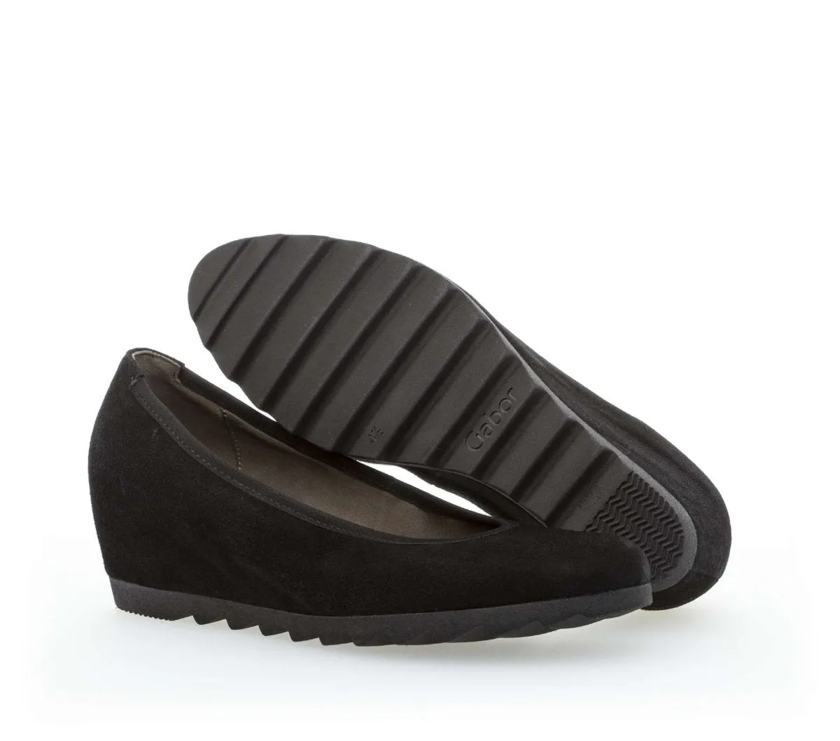 Gabor Femme 95.320.17 Escarpins en Suède Noir