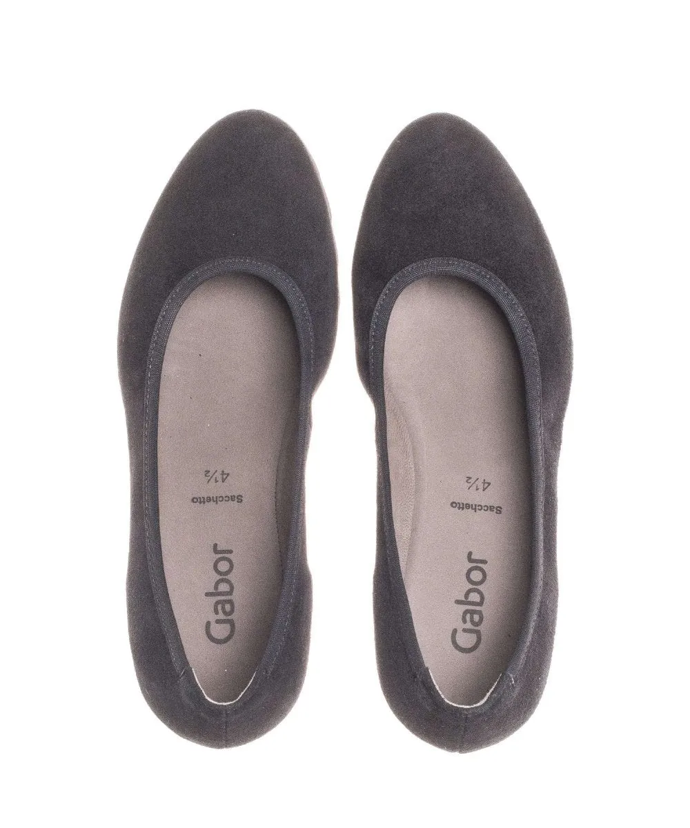 Gabor Femme 95.320.17 Escarpins en Suède Noir