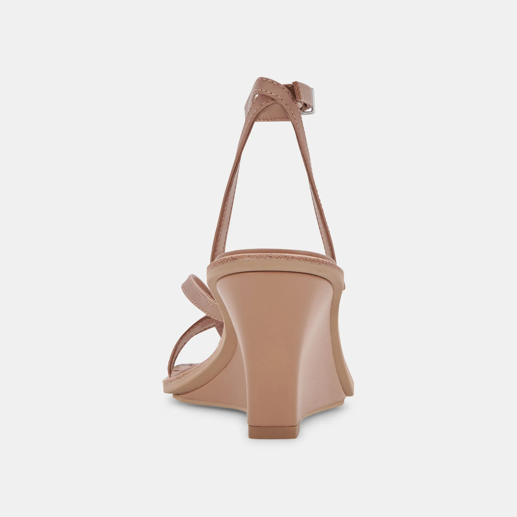 GEMINI WEDGES CAFE CUIR