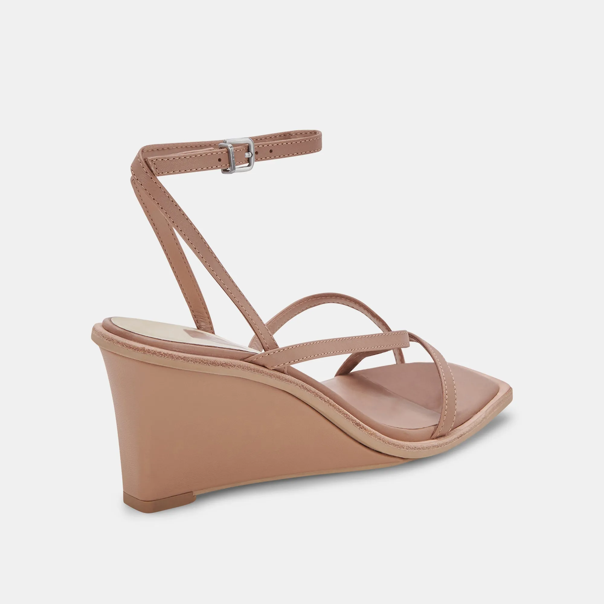GEMINI WEDGES CAFE CUIR