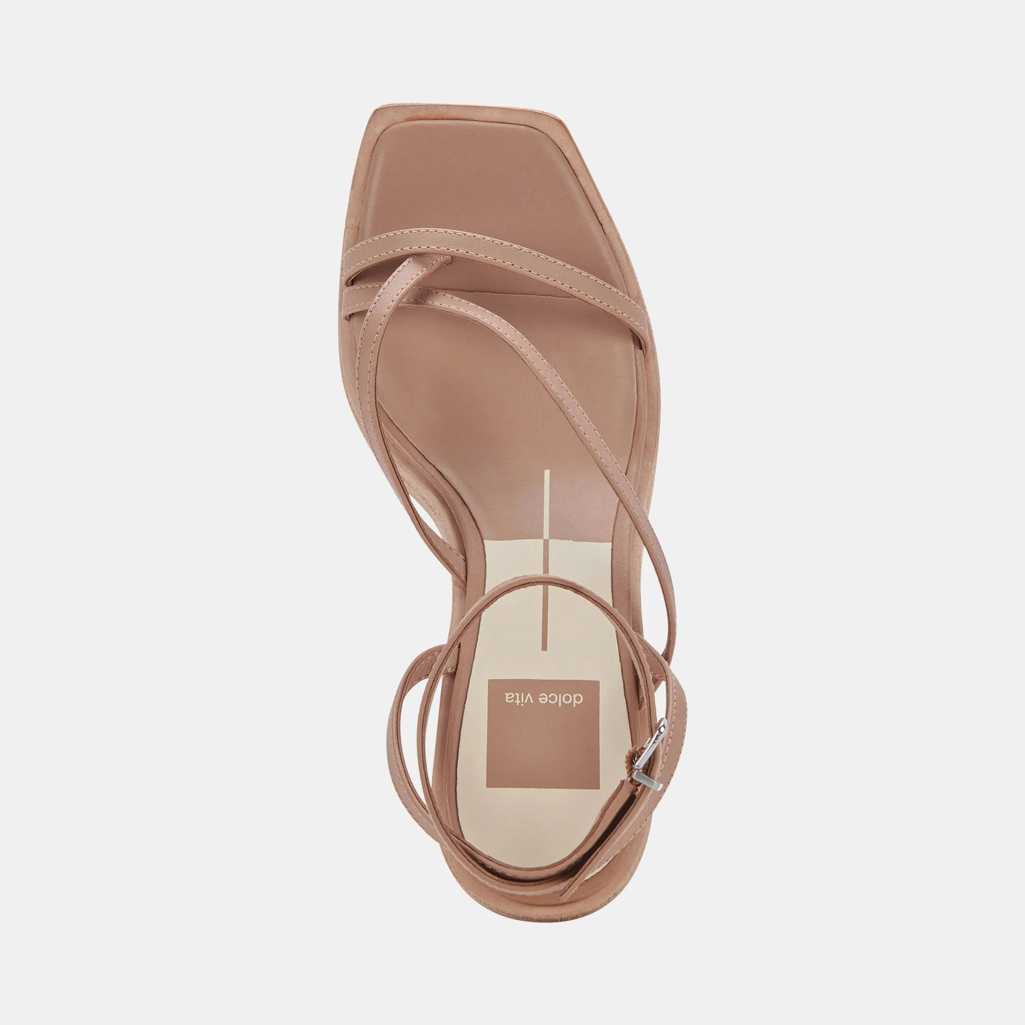 GEMINI WEDGES CAFE CUIR