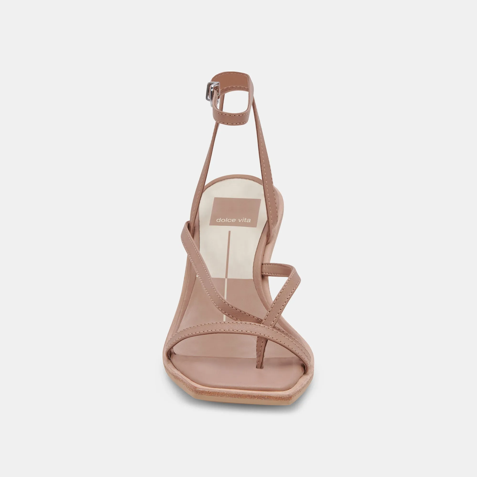 GEMINI WEDGES CAFE CUIR