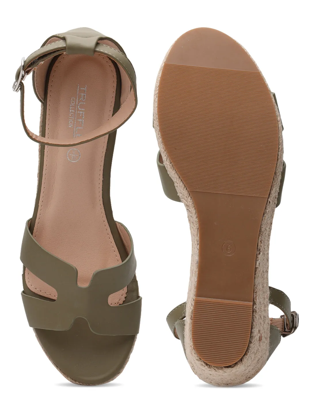 Escarpins à bride stylés en PU vert (TC-RS3659-GRN)