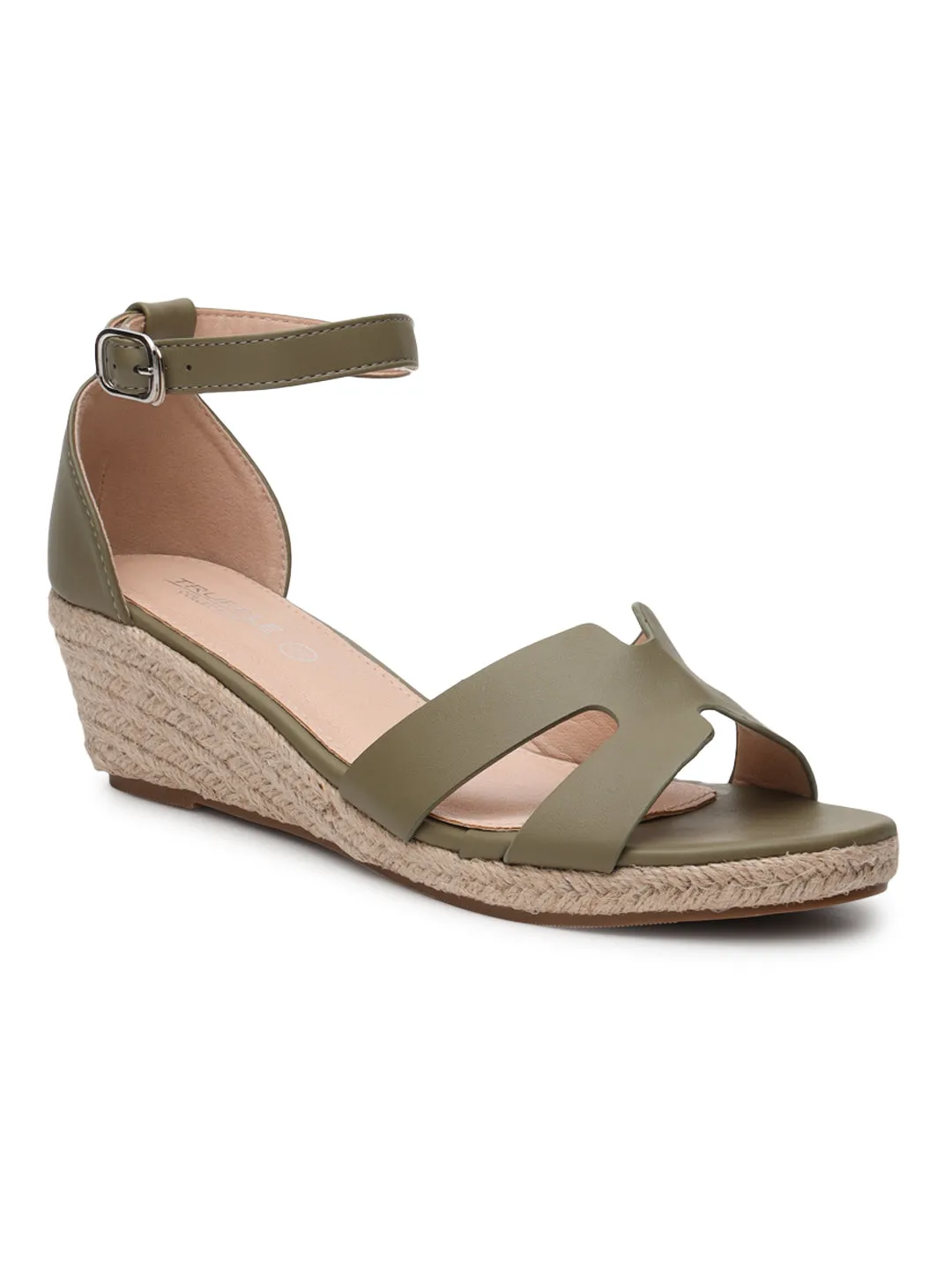 Escarpins à bride stylés en PU vert (TC-RS3659-GRN)