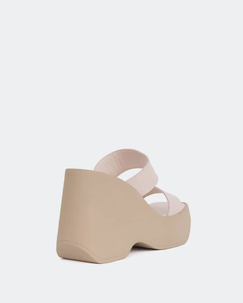 Hadid Nude en Cuir