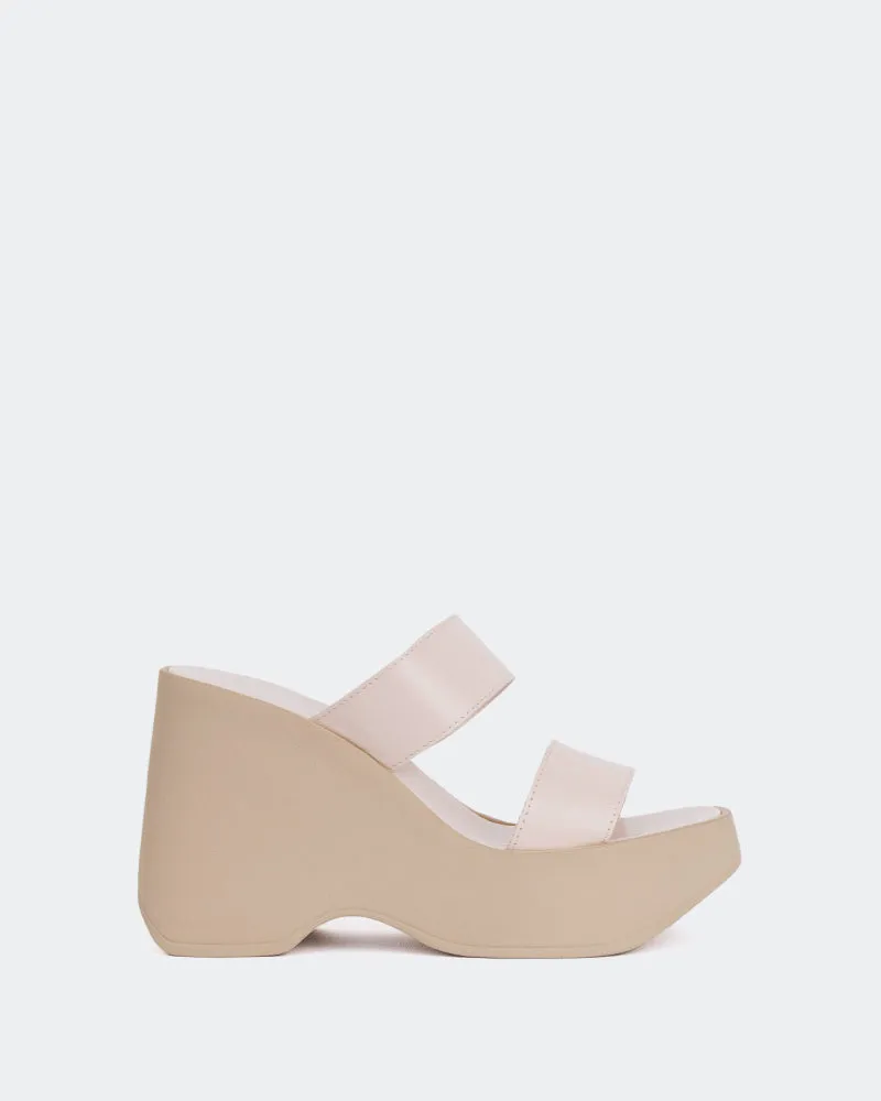 Hadid Nude en Cuir