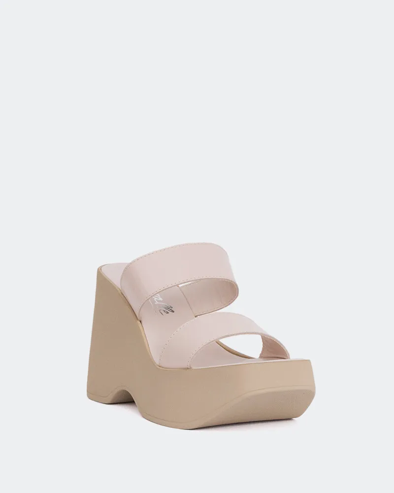 Hadid Nude en Cuir