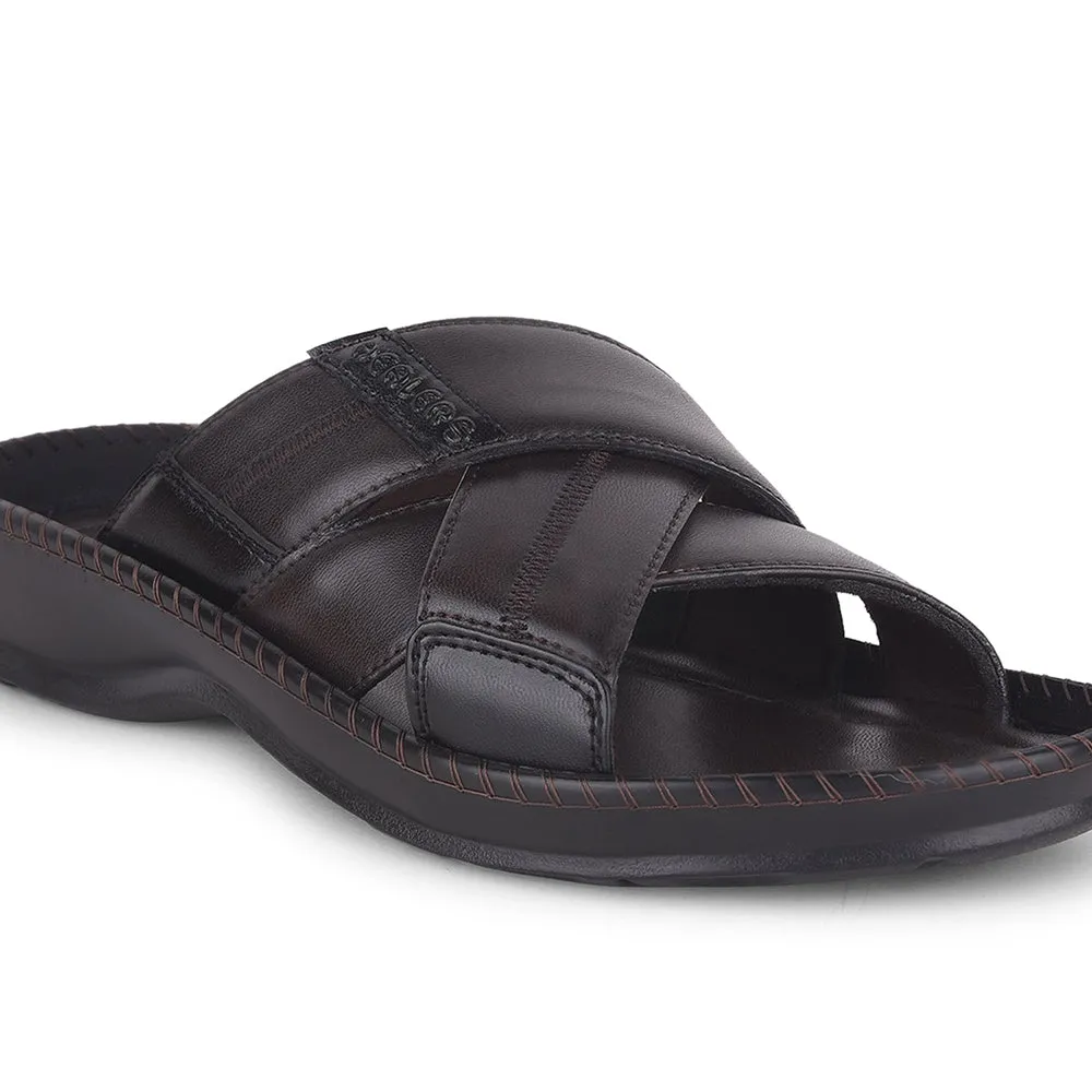 Pantoufles décontractées marron Healers pour hommes STARC-2E par Liberty