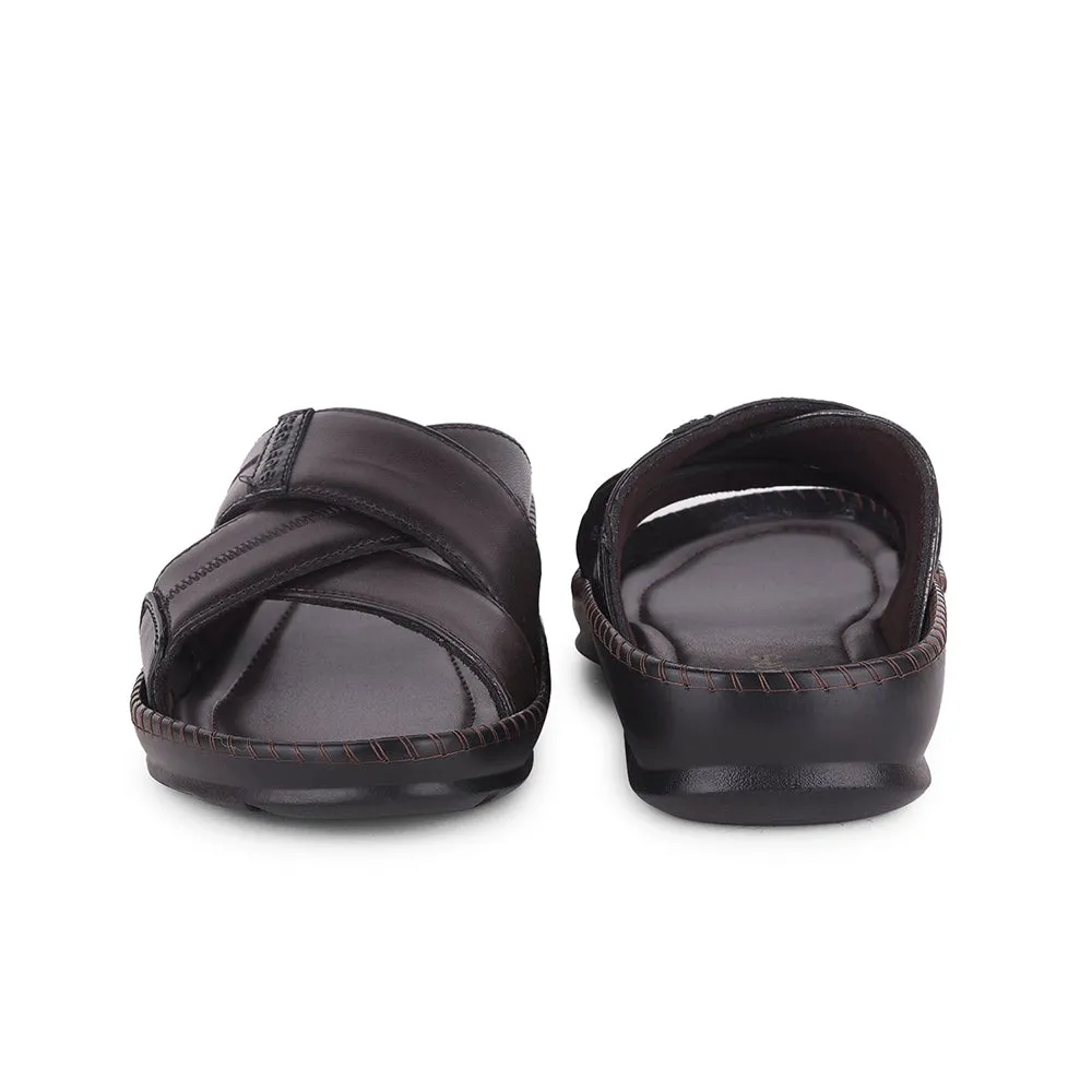 Pantoufles décontractées marron Healers pour hommes STARC-2E par Liberty