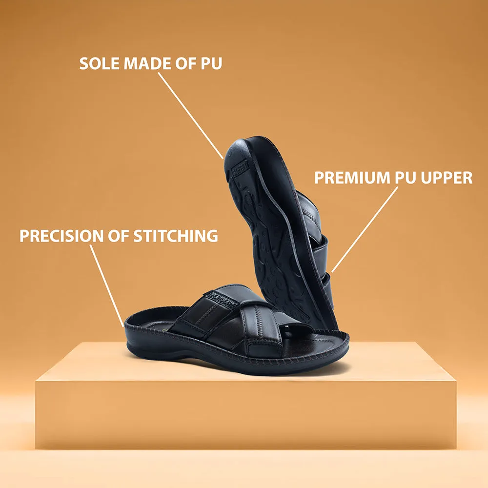 Pantoufles décontractées marron Healers pour hommes STARC-2E par Liberty