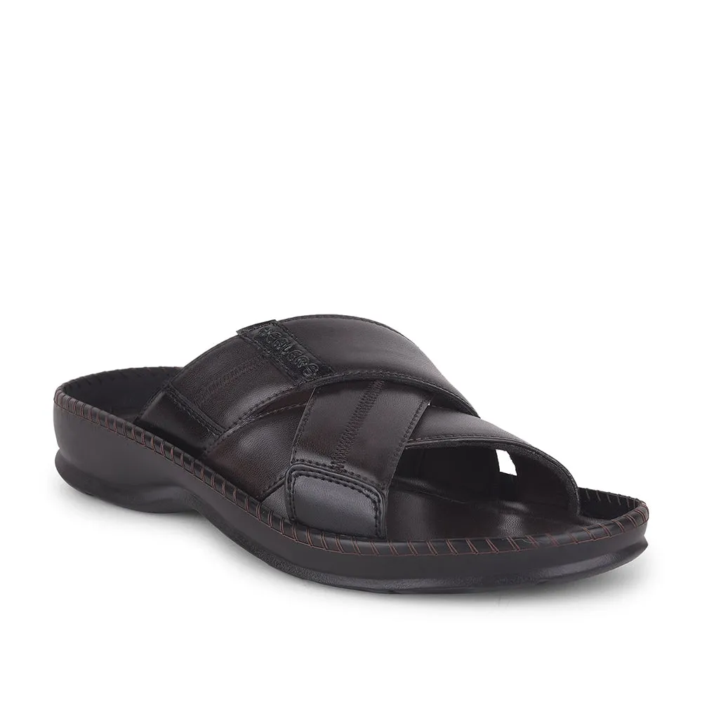 Pantoufles décontractées marron Healers pour hommes STARC-2E par Liberty
