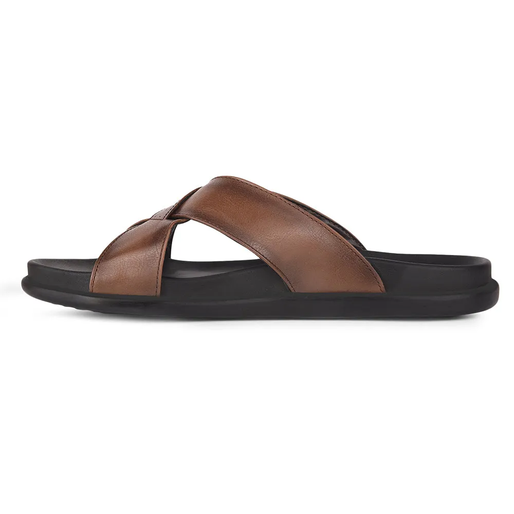 Mules Décontractées Beige Pour Hommes LEEKS-2 Par Liberty