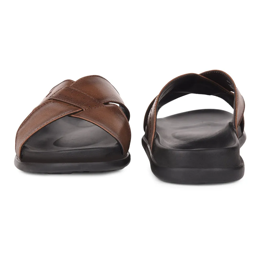 Mules Décontractées Beige Pour Hommes LEEKS-2 Par Liberty