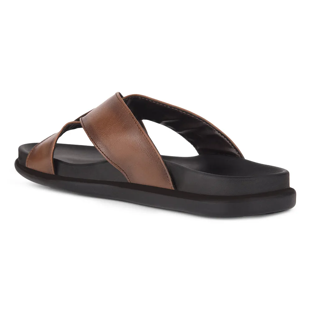 Mules Décontractées Beige Pour Hommes LEEKS-2 Par Liberty