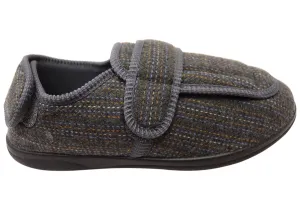Homyped Mens Arnold 2 Extra Extra Wide Slippers Homyped Shoes