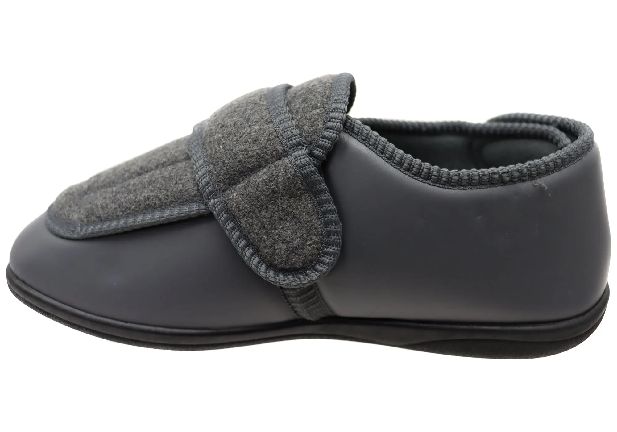 Homyped Chaussures Hommes Arnold Pantoufles Extérieures Extra Larges à Bretelle Réglable