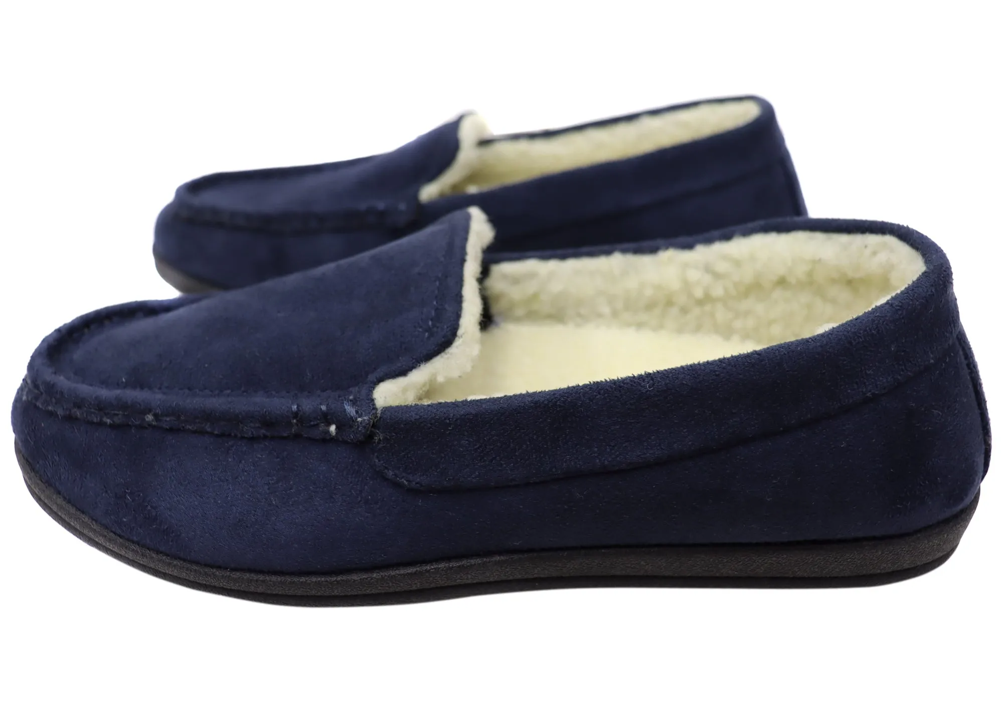 Homyped Chaussons d'intérieur confortables extra larges pour hommes Pedro