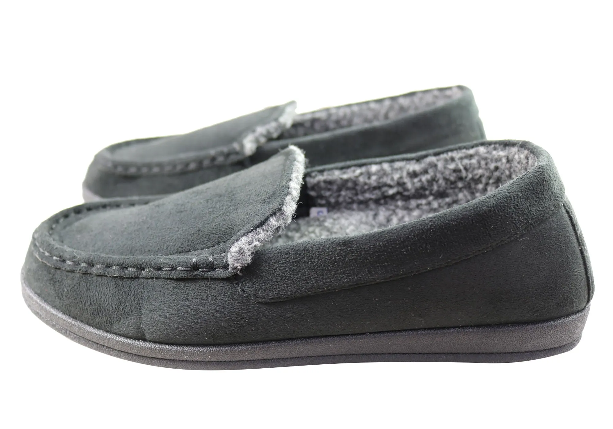 Homyped Chaussons d'intérieur confortables extra larges pour hommes Pedro