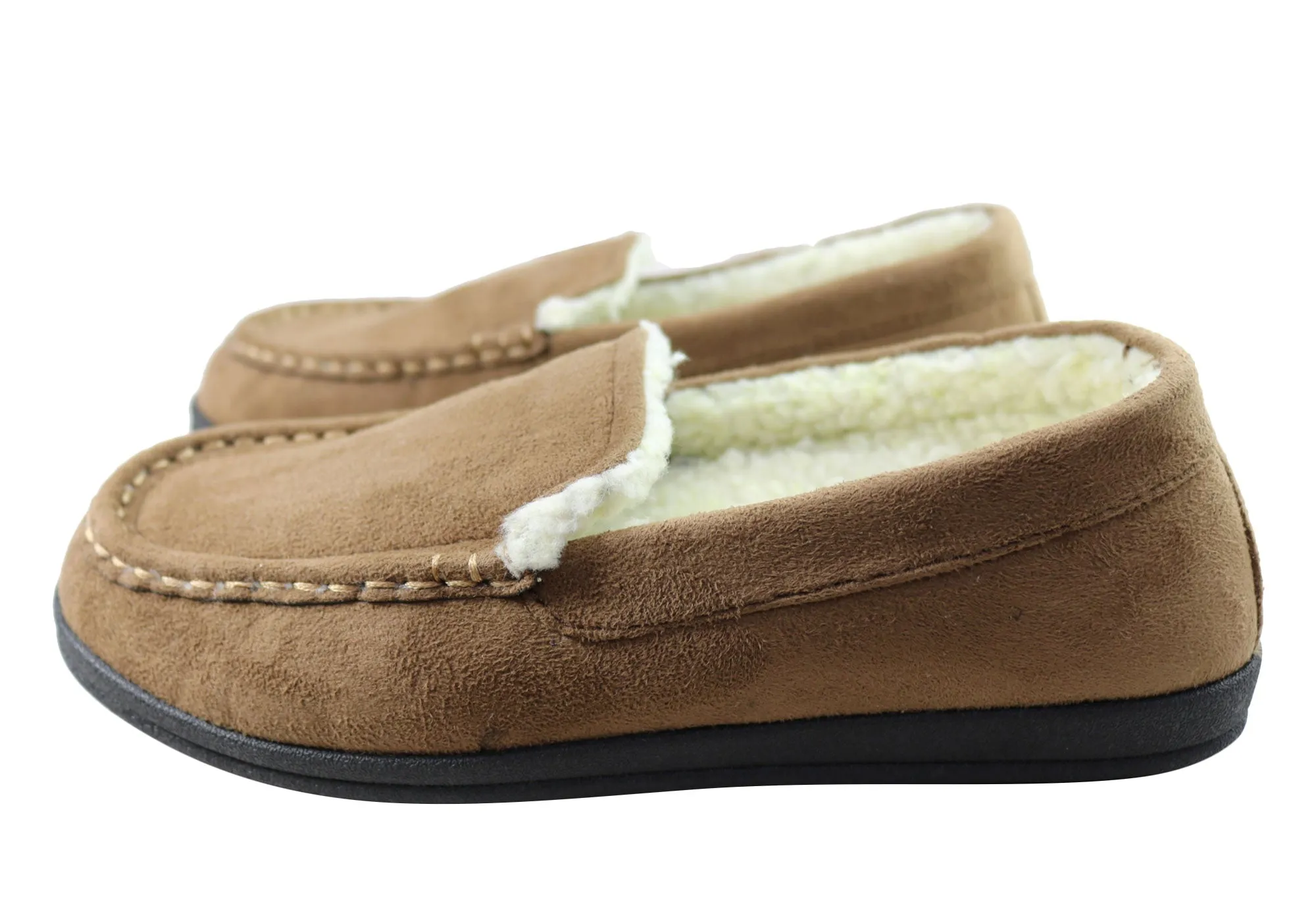 Homyped Chaussons d'intérieur confortables extra larges pour hommes Pedro