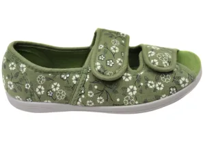 Homyped Summer Anika Womens Wide Fit Adjustable Open Toe Slippers Homyped Shoes