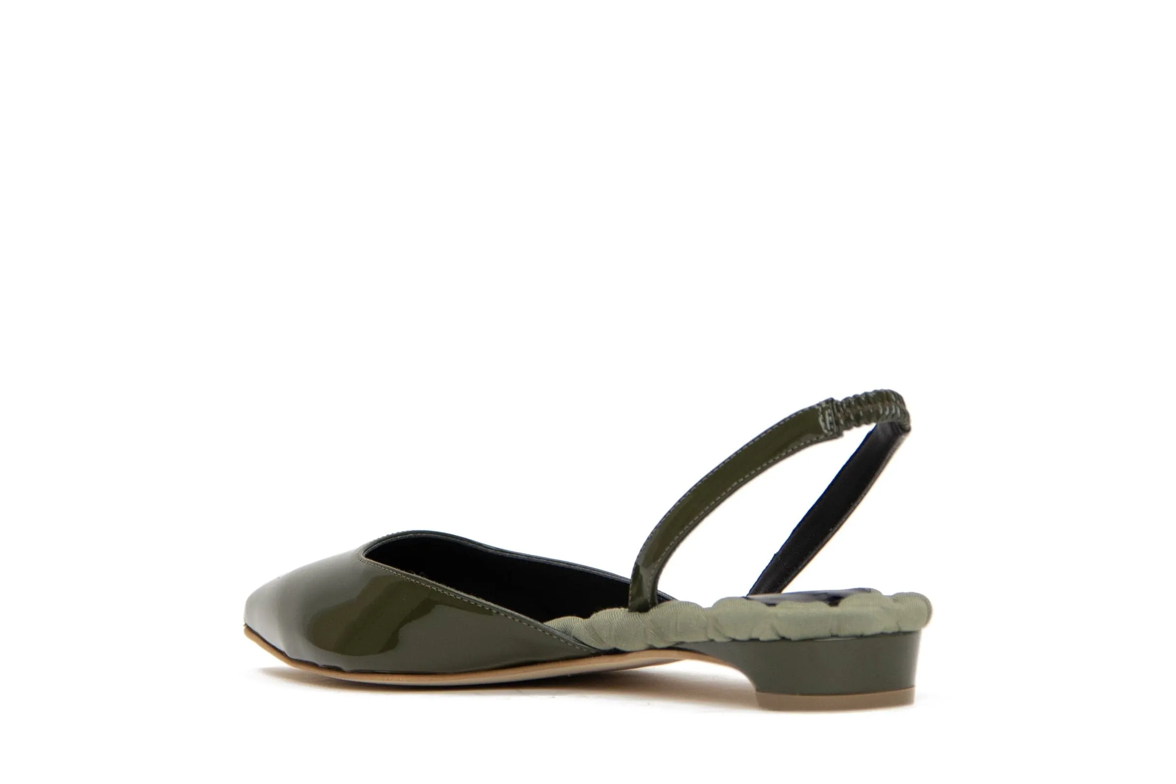 Escarpins Jackie en Simili-Cuir à Brides | Vernis Vert