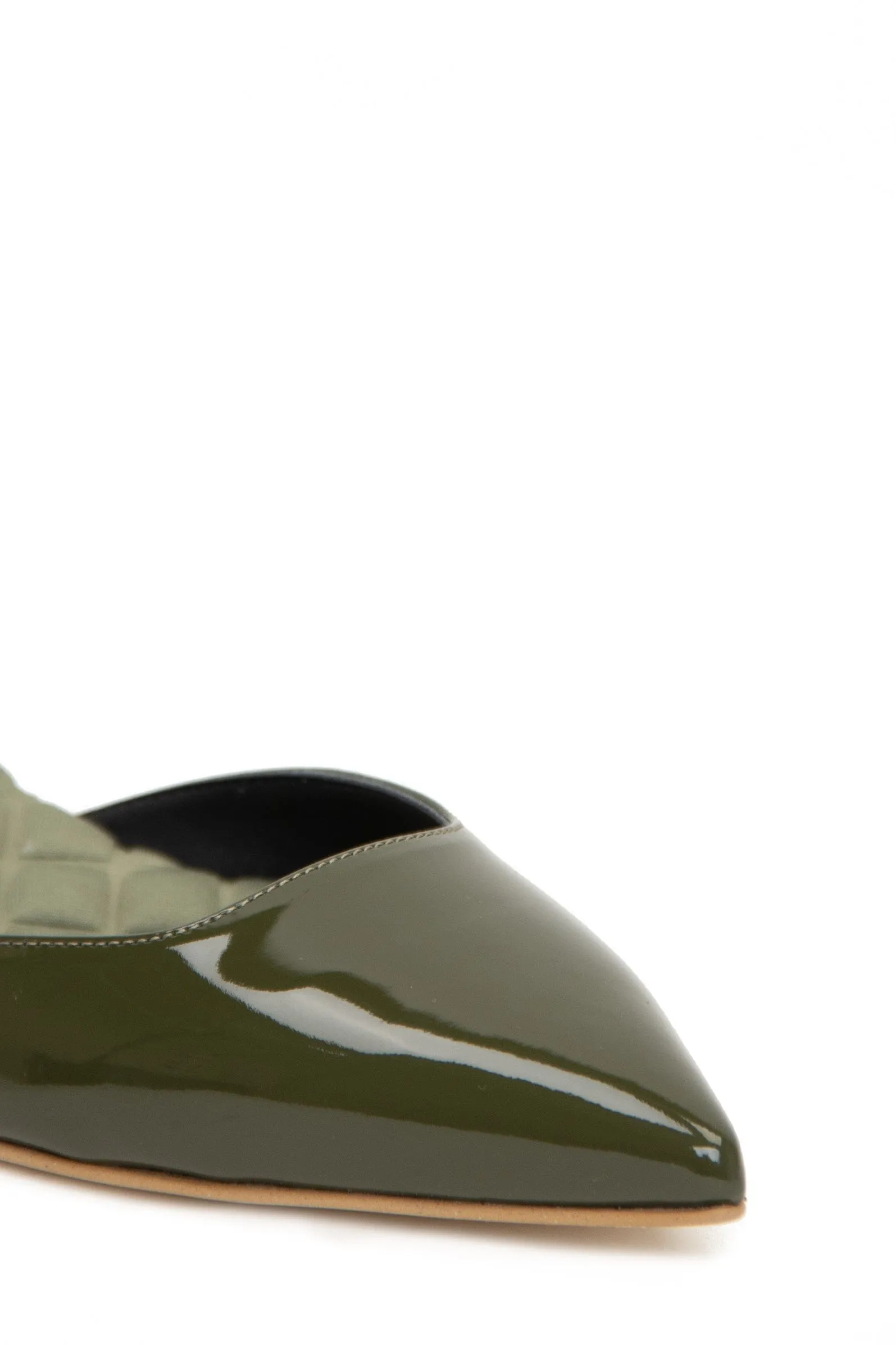 Escarpins Jackie en Simili-Cuir à Brides | Vernis Vert