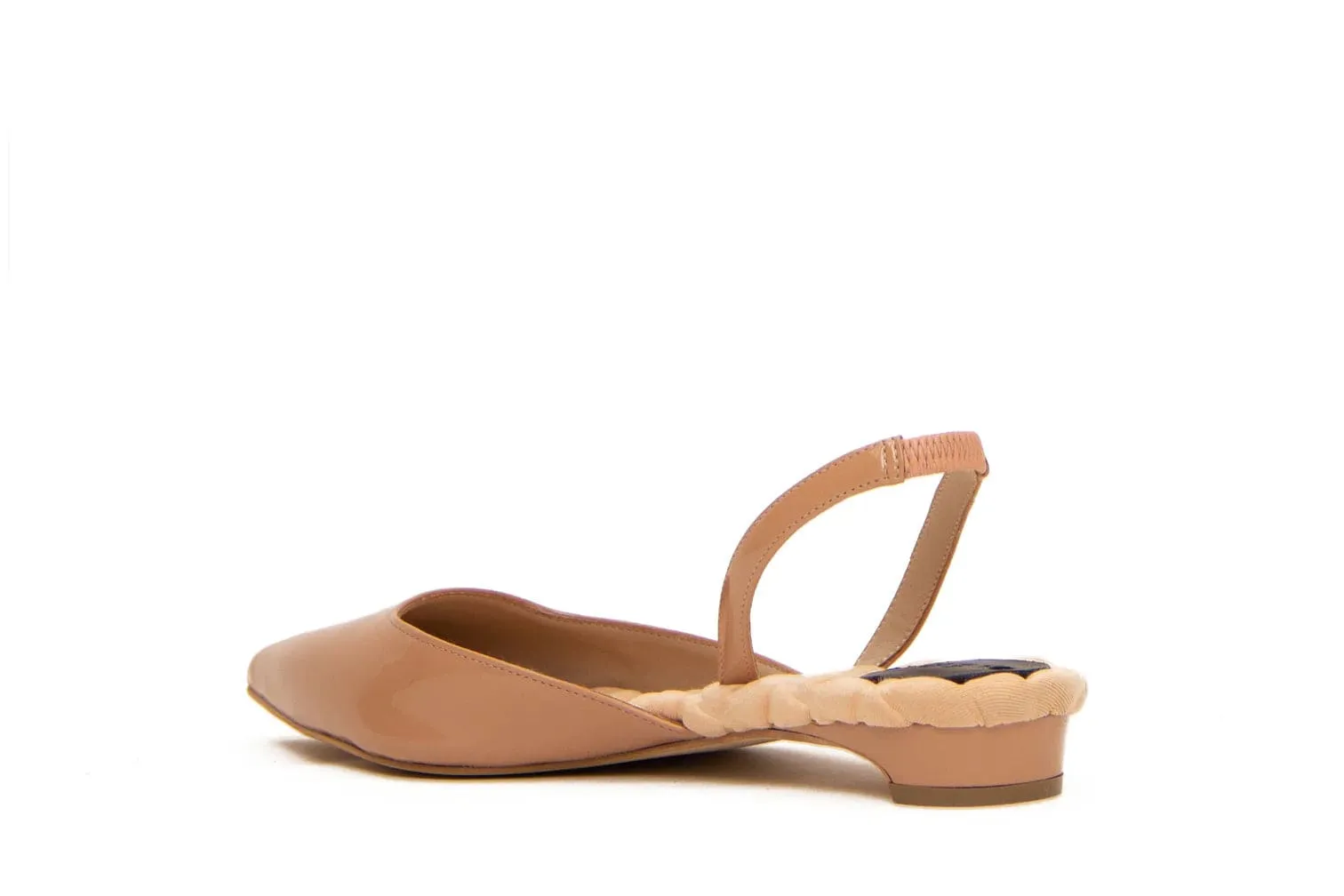 Escarpins Jackie à brides en similicuir vegan | Nude vernis