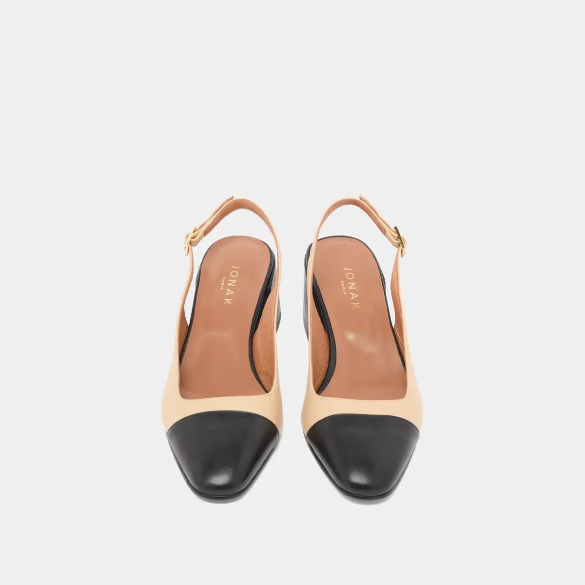 Chaussures pour Femmes Jonak 264 - Dhapon Cuir/noir beige