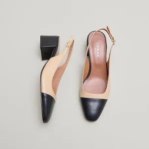 Jonak Women's Shoes 264- Dhapon Cuir/cuir Noir-beige