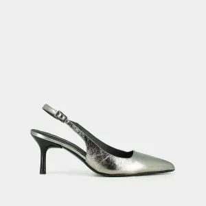 Jonak Women's Shoes 264-lise Diamantus Cuir Metal Argent-Fonce