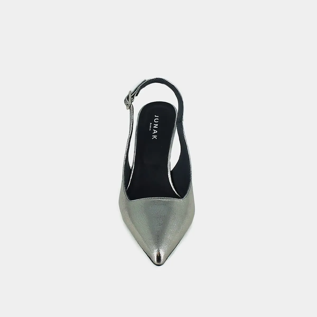 Jonak Chaussures Femme 264-lise Diamantus Cuir Métal Argent-Foncé
