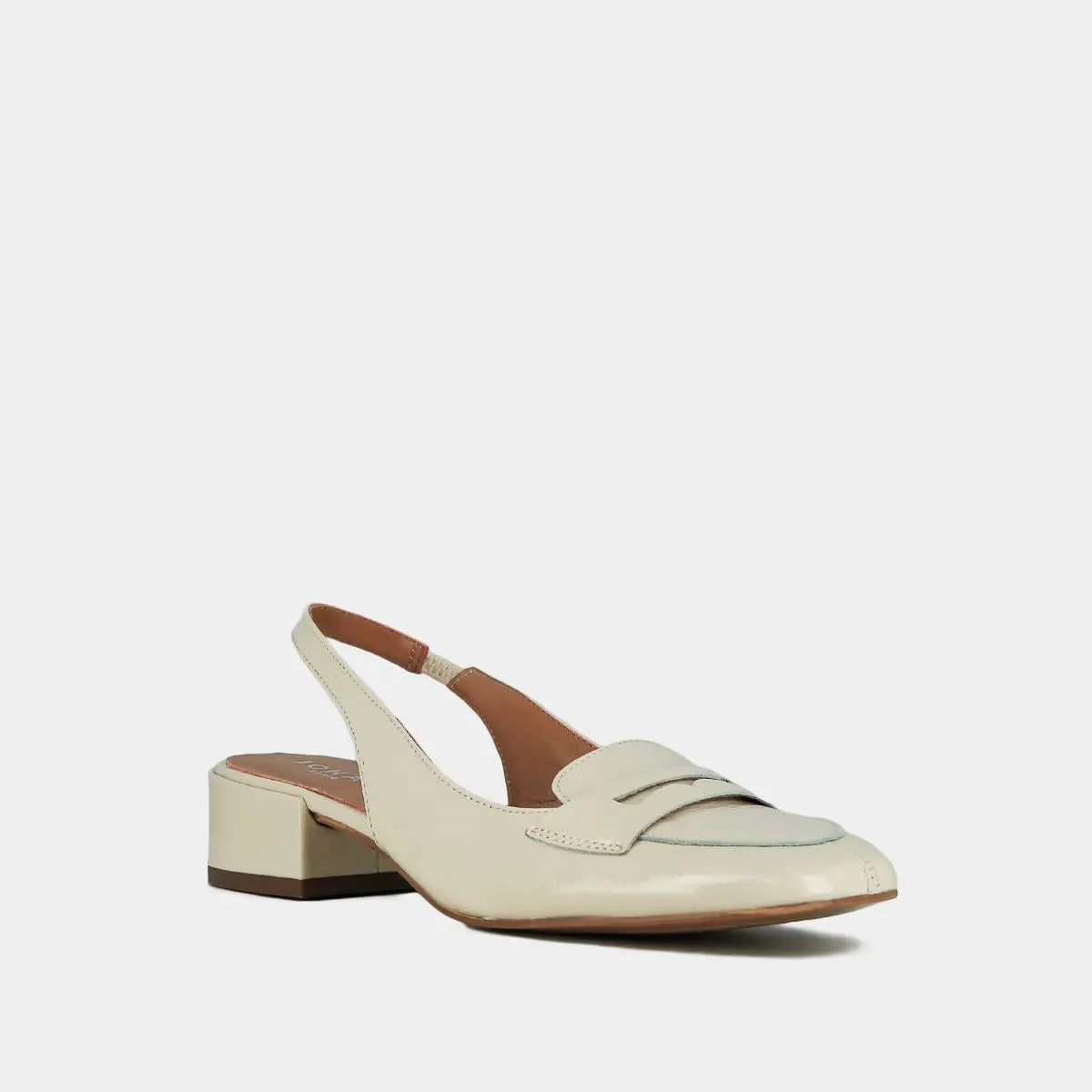 Jonak Chaussures Femme 429 - Mariée Vernis Plissé Écru