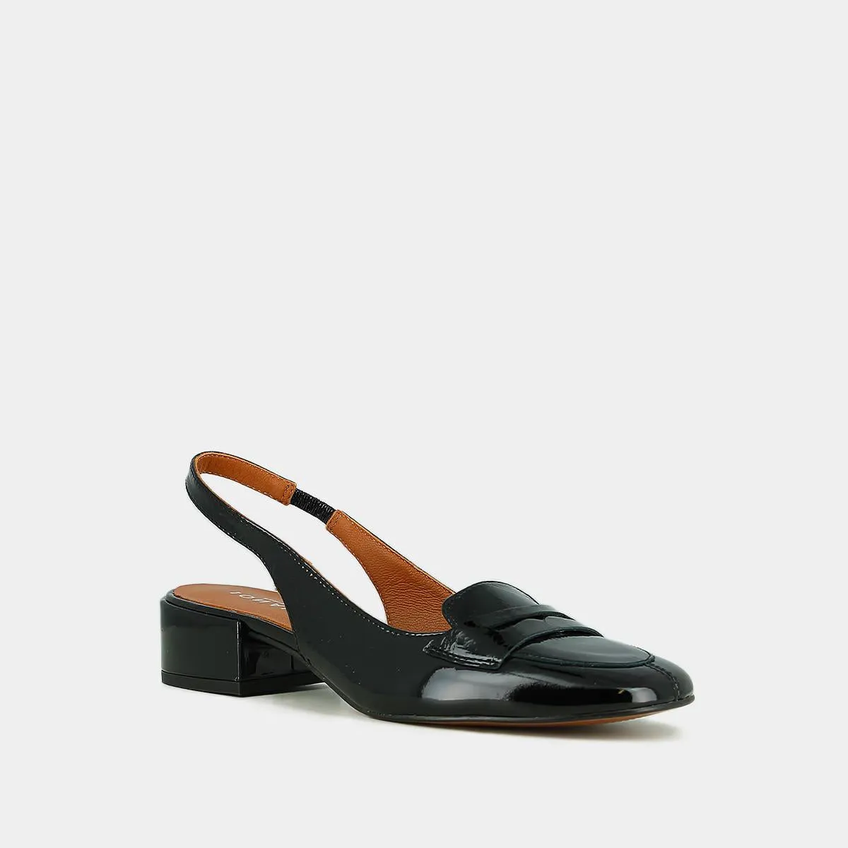 Jonak Chaussures Femme 429 - Mariée Vernis Plissé Noir