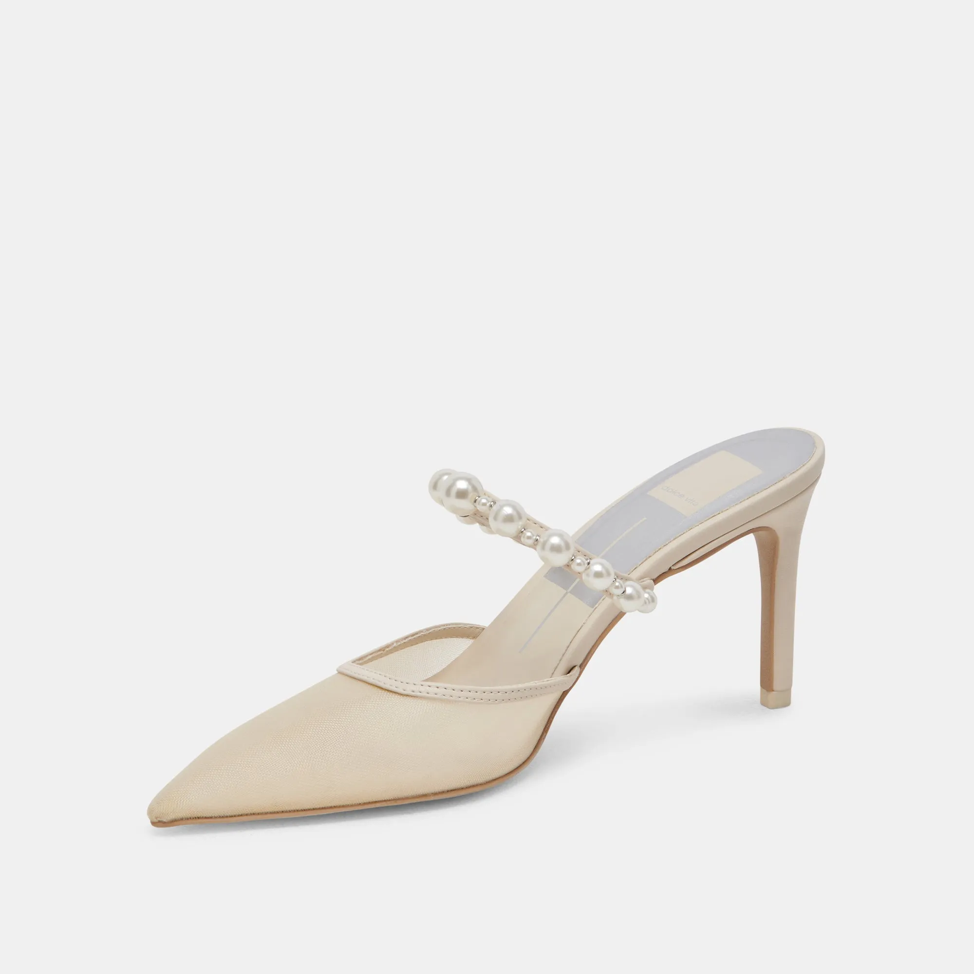 KAYSIE PEARL TALONS IVOIRE MAILLE