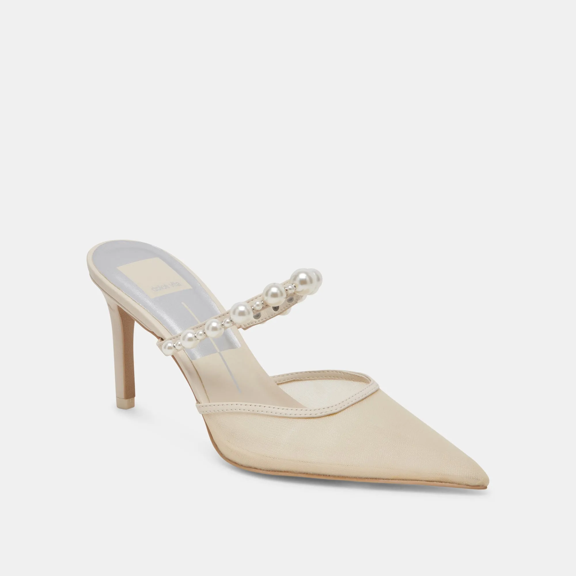 KAYSIE PEARL TALONS IVOIRE MAILLE