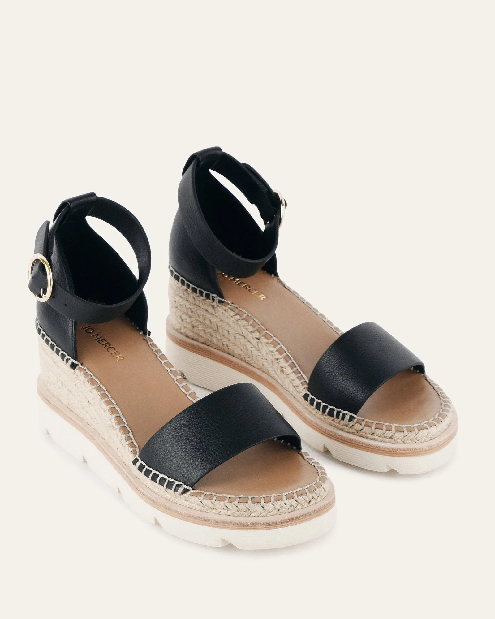 KELLY ESCARPINS À TALON MOYEN WEDGES NOIR BLANC
