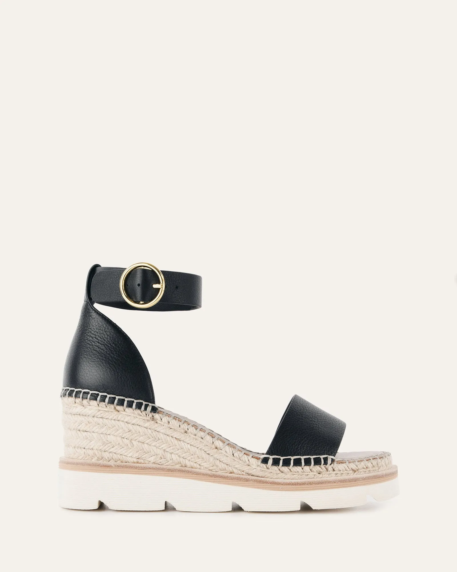 KELLY ESCARPINS À TALON MOYEN WEDGES NOIR BLANC