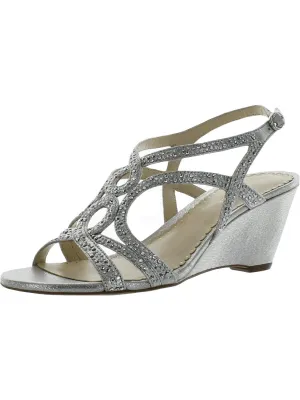 Kelsah Womens Metallic Embellished Wedges ecco Shoes