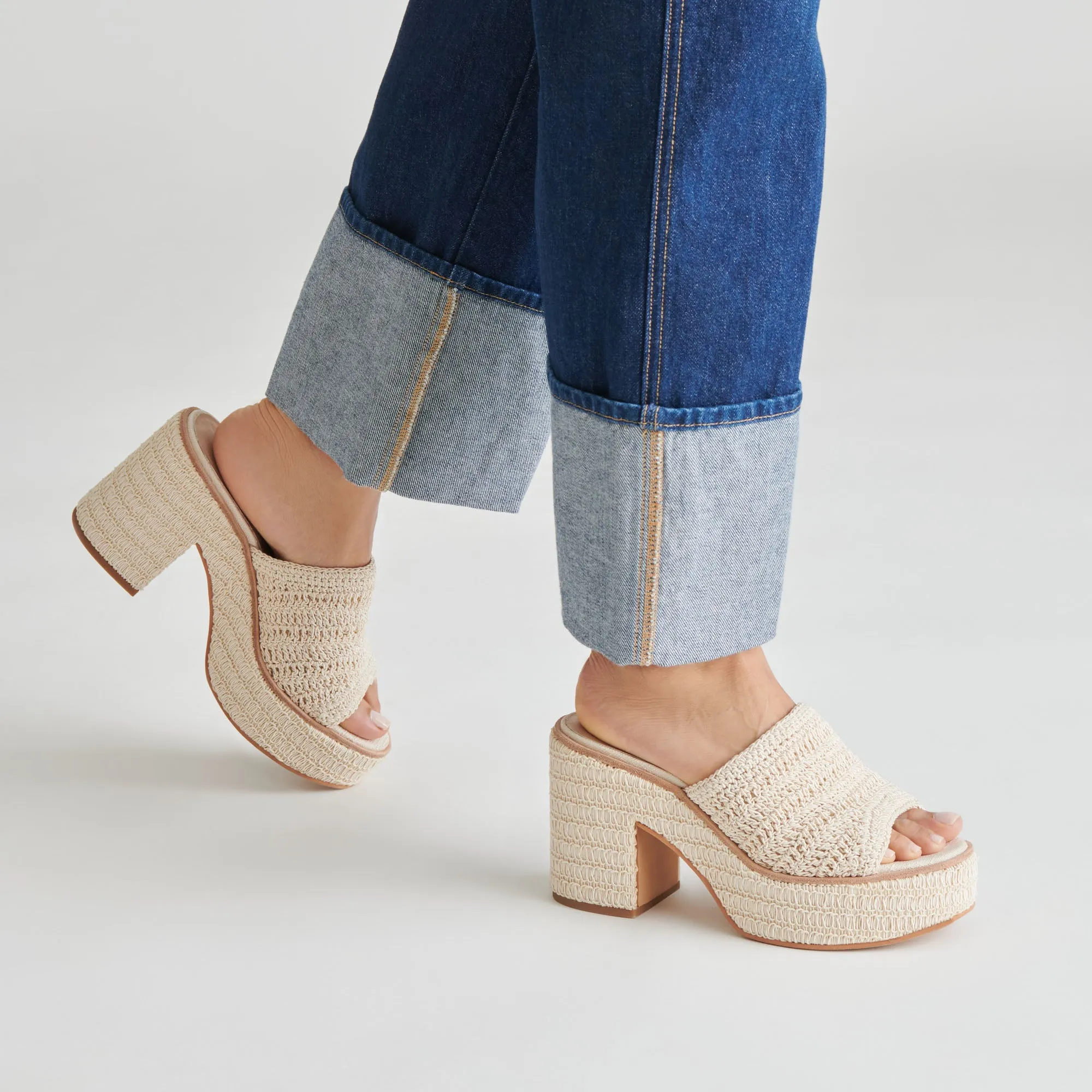 TALONS LADIN IVOIRE TISSÉ