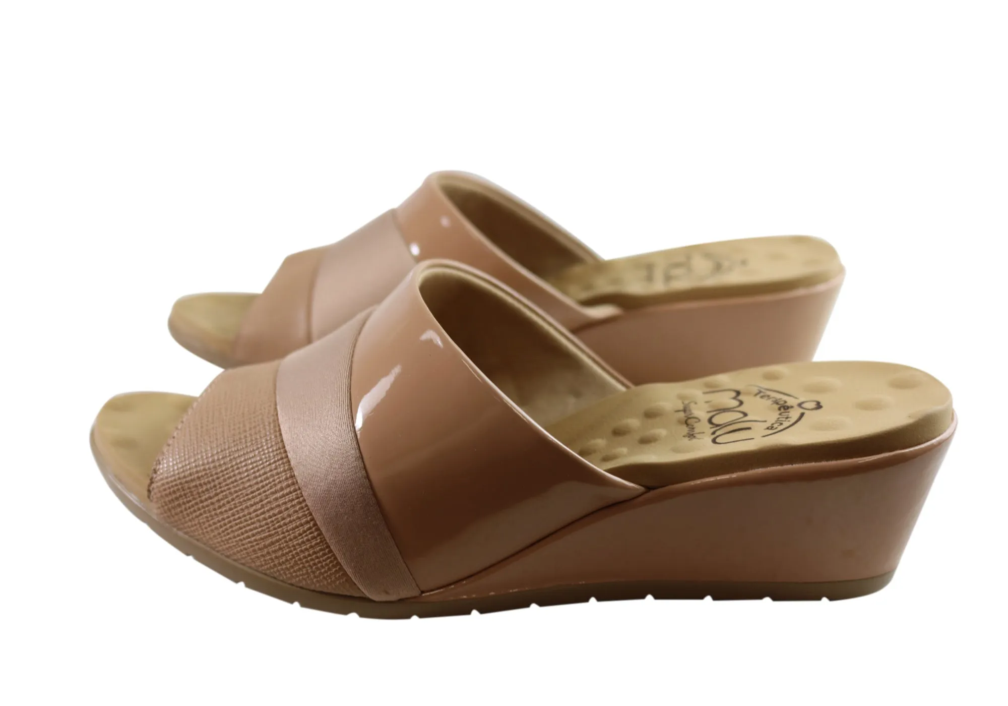 Malu Supercomfort Gracen Wedges Confortables pour Femmes Fabriquées au Brésil Chaussures Malu Supercomfort