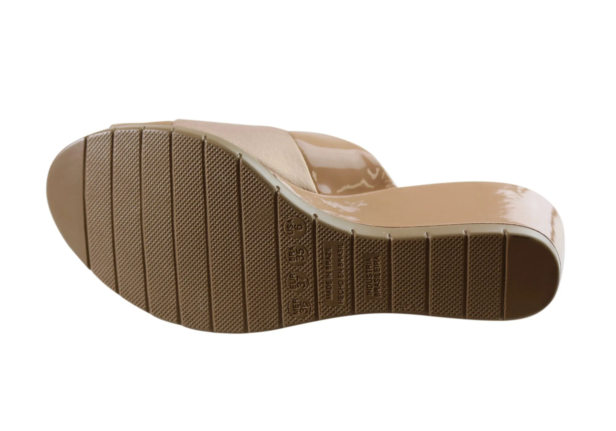 Malu Supercomfort Gracen Wedges Confortables pour Femmes Fabriquées au Brésil Chaussures Malu Supercomfort