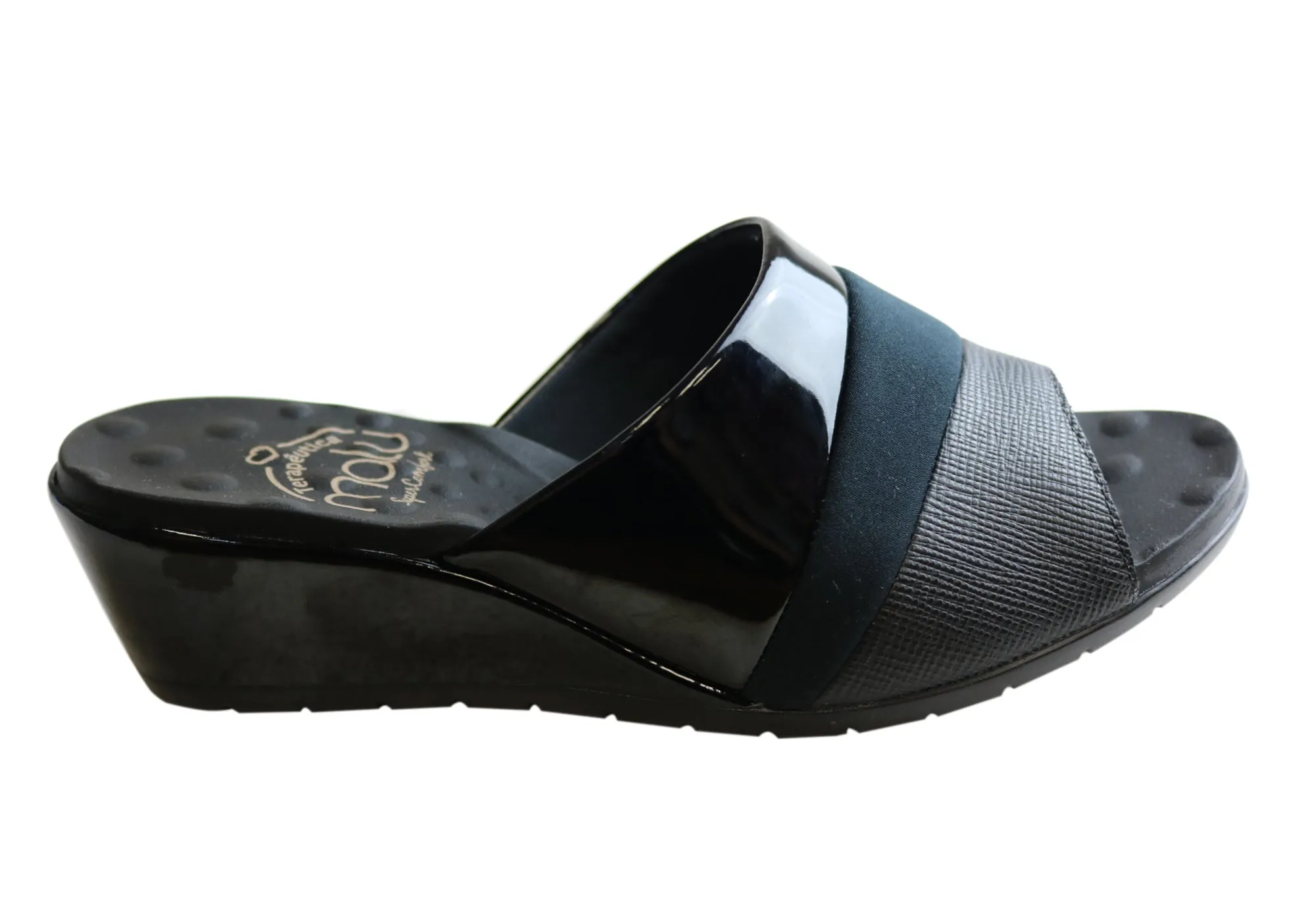 Malu Supercomfort Gracen Wedges Confortables pour Femmes Fabriquées au Brésil Chaussures Malu Supercomfort