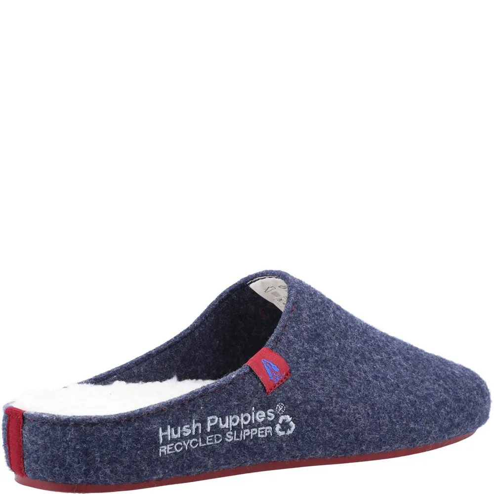 Pantoufles recyclées pour hommes Bleu marine/Rouge